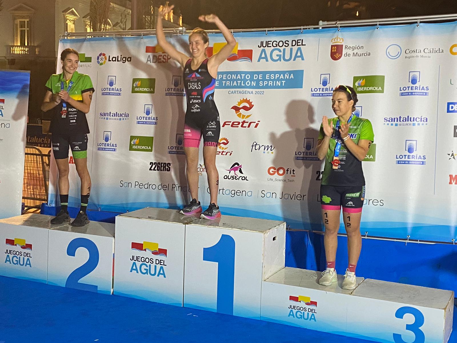 Saltoki Trikideak, campeón de España de triatlón sprint en Cartagena